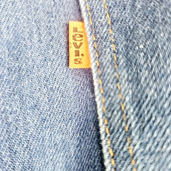 Vintage 70's Levi's for Men Orange Tab, Wide Leg, Mid-Wash, Size 46 X 29 - Picture 8 of 12